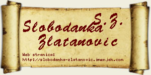 Slobodanka Zlatanović vizit kartica